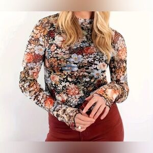 Floral Long Sleeve Top